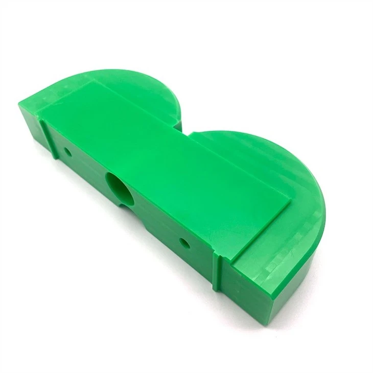 Green PE-UHMW Plastic Cnc Machining Customized Part
