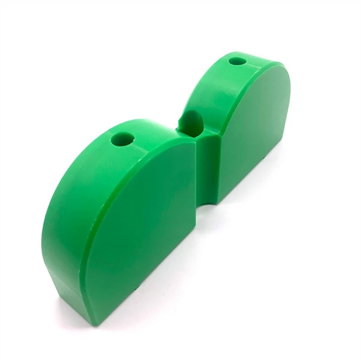 Green PE-UHMW Plastic Cnc Machining Customized Part